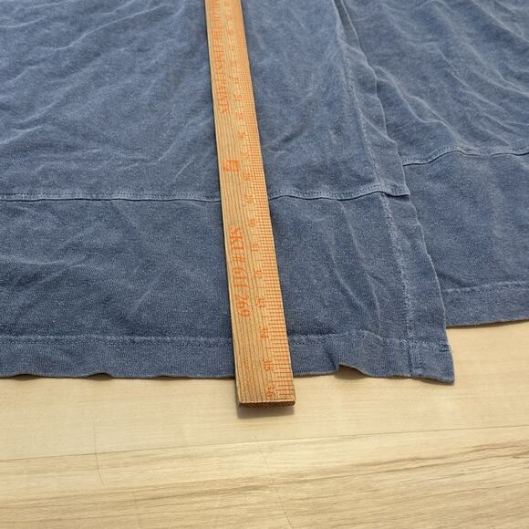 Poetry Women 14 US Wrap Over Skirt Midi Hemp Cotton Drawstring Pockets Blue - Picture 12 of 12